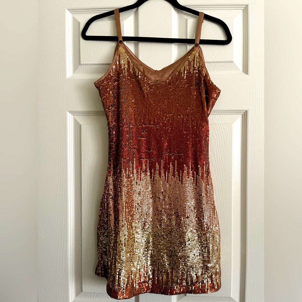 The Post Ombré Sequin Dress